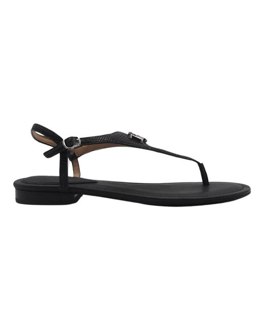 Flat Sandals Ralph Lauren en coloris Black