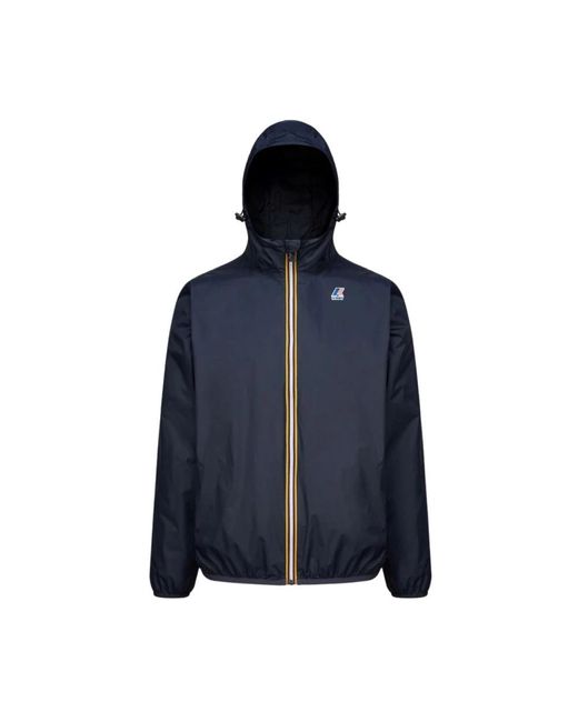 K-Way Blue Rain Jackets for men