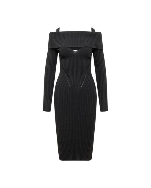 ANDREA ADAMO Black Midi Dresses