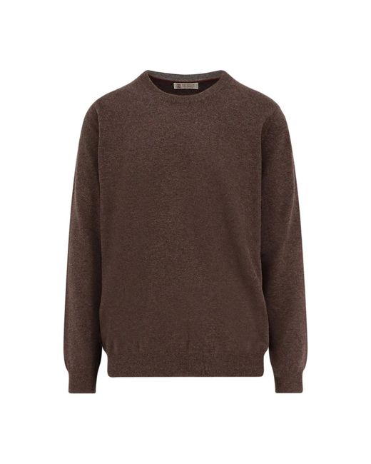 Cashmere Knitwear di Brunello Cucinelli in Brown da Uomo