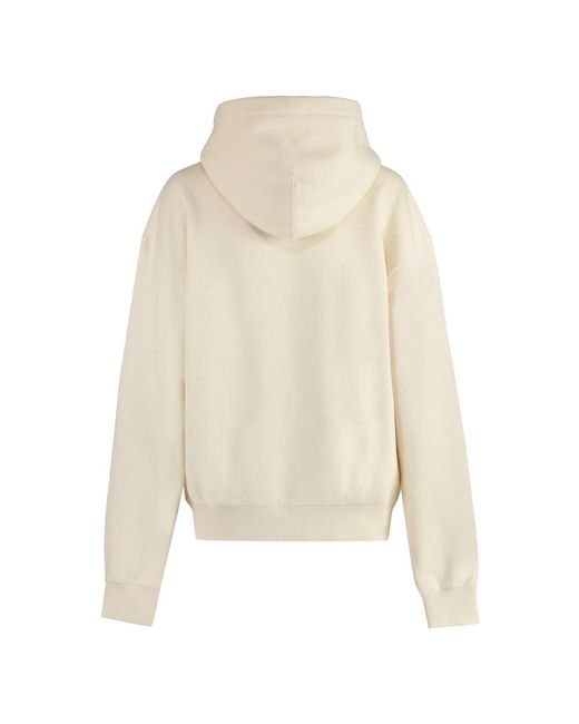 Jil Sander Natural Hoodies