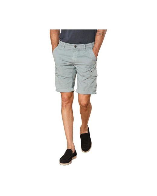 Mason's Blue Casual Shorts for men