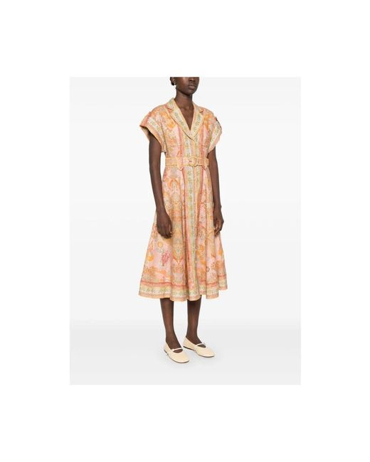 Shirt Dresses Zimmermann en coloris Orange