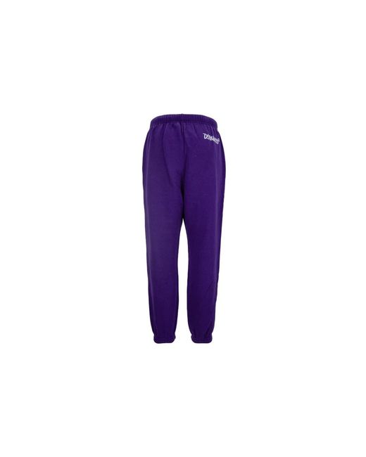 DSquared² Purple Sweatpants mit elastischem bund