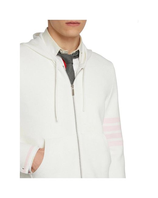 Thom Browne White Zip-Throughs for men