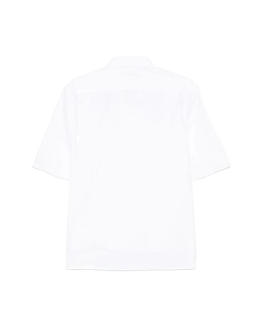 NAMACHEKO White Short Sleeve Shirts for men