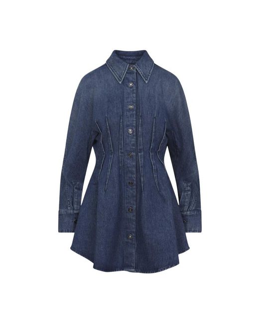 Givenchy Blue Shirt Dresses