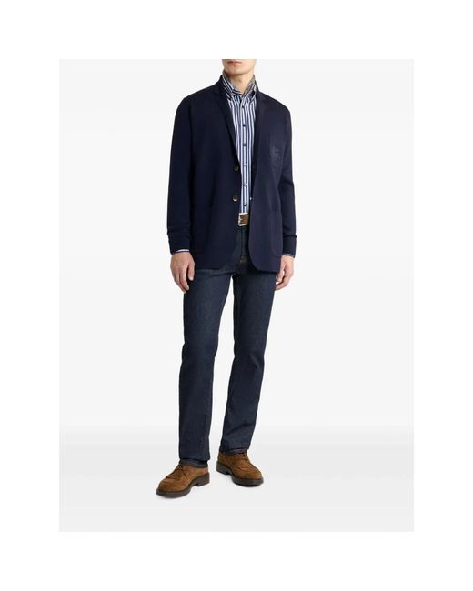 Etro Blue Blazers for men