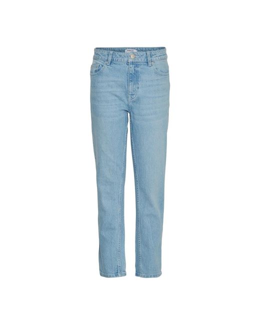 Moss Copenhagen Blue Slim cropped jeans