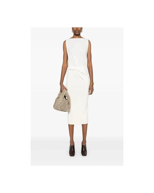 Max Mara Midi Skirts in het White