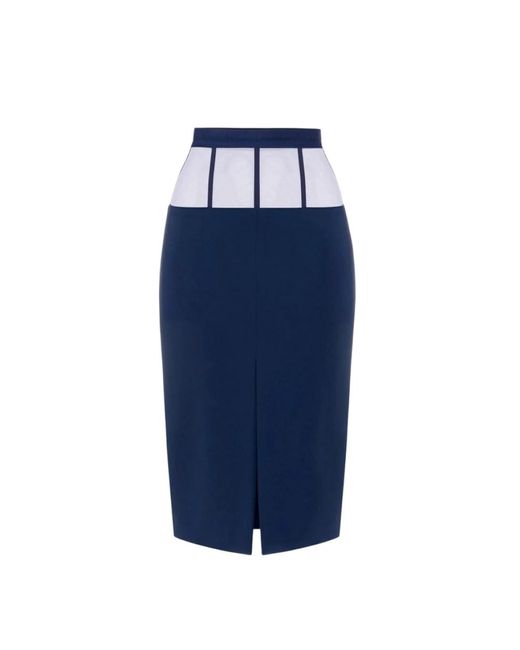 Elisabetta Franchi Midi Skirts in het Blue