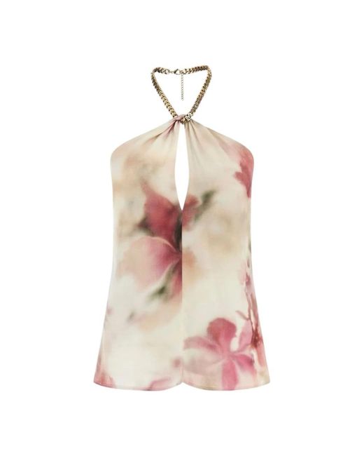 Sleeveless Tops Guess de color Pink