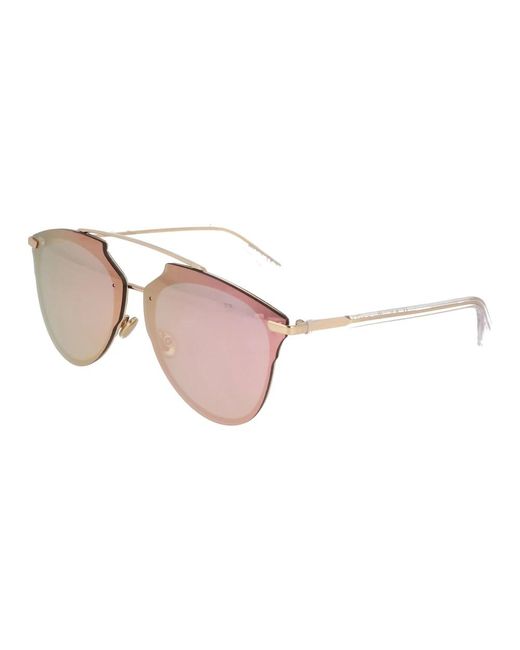Dior Brown Runde metallrahmen sonnenbrille trend