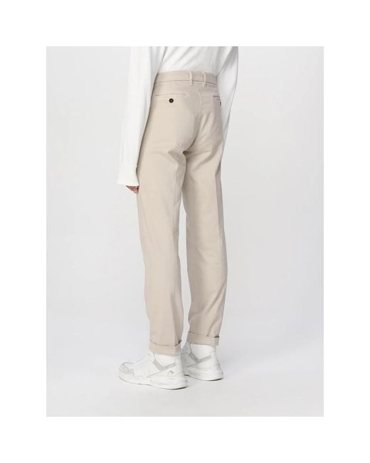 Fay Natural Slim-Fit Trousers for men