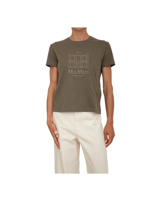 Max Mara T-Shirt 'S in het Natural