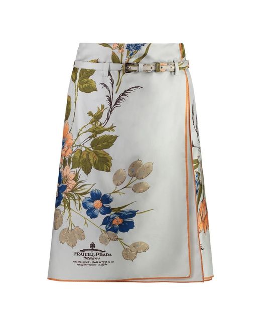 Prada Multicolor Midi Skirts