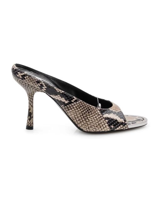 DIESEL Brown Heeled Mules