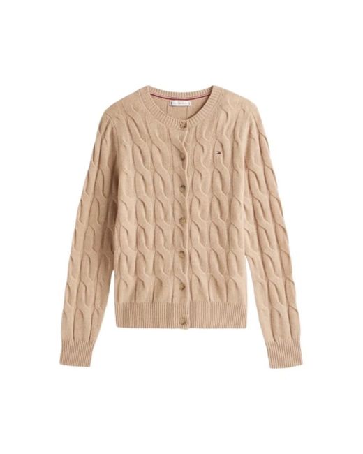 Tommy Hilfiger Truien & Vesten ,Cardigan in het Natural