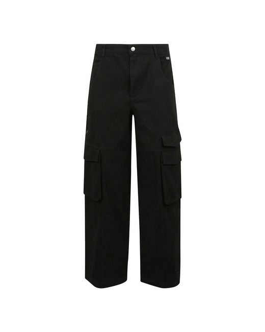 Straight Trousers Gcds pour homme en coloris Black