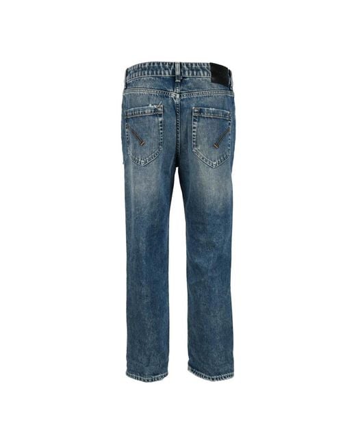 Dondup Blue Straight Fit Jeans