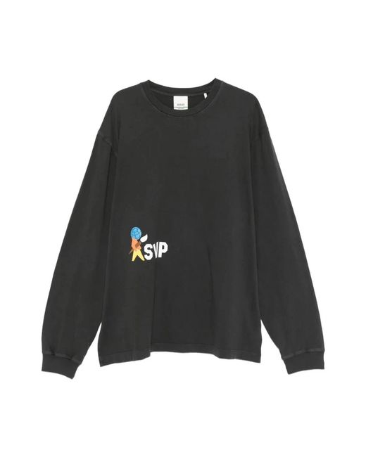 Agolde Black Long Sleeve Tops for men
