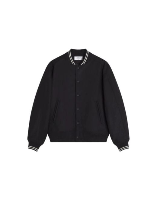 Maison Kitsuné Blouson Varsity in het Black voor heren