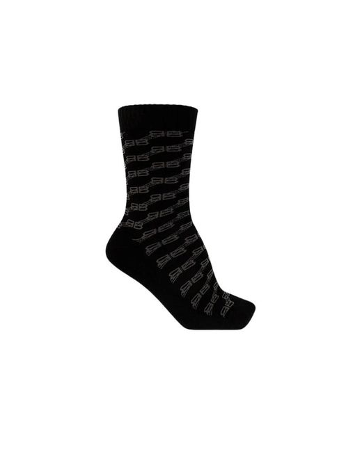 Socks Balenciaga de color Black