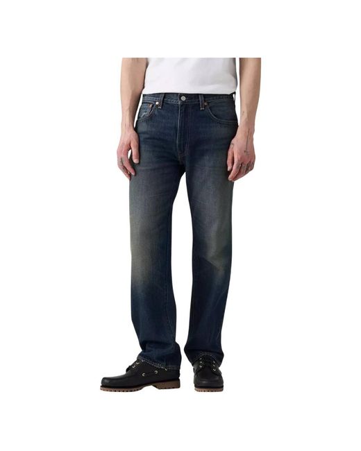 Levi's Jeans ,Blauw ,555 Relaxed Straight Jeans in het Blue voor heren