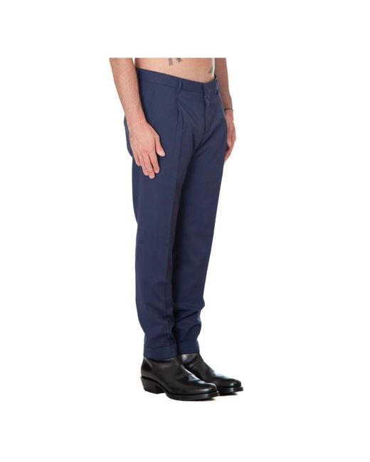 BRIGLIA Plissierte hose 191 in Blue für Herren