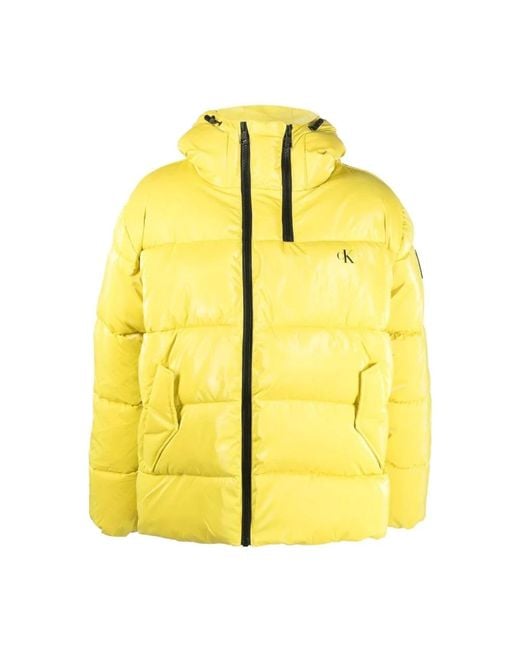 Calvin Klein Yellow Winter Jackets for men
