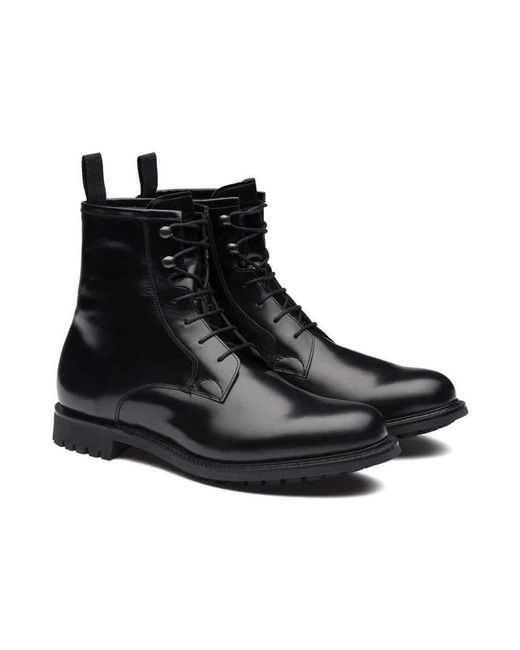 Church's Black Lace-Up Boots for men