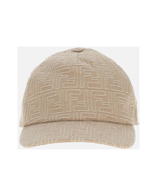 Fendi Natural Caps for men