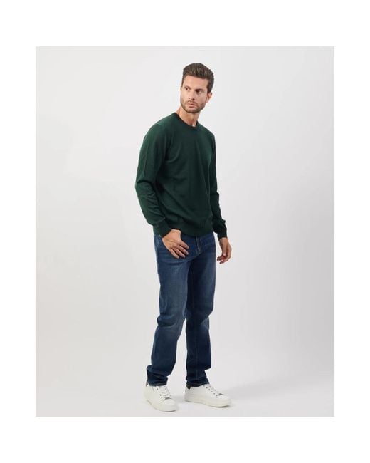 HUGO Green Round-Neck Knitwear for men