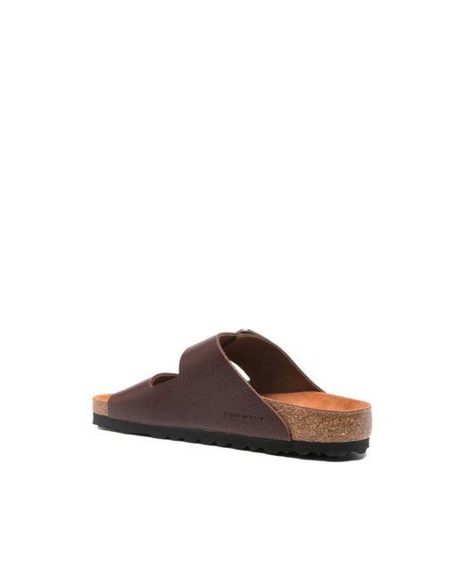 Birkenstock Brown Sliders for men