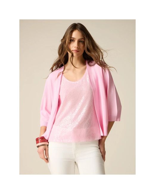 Cardigans Oltre de color Pink