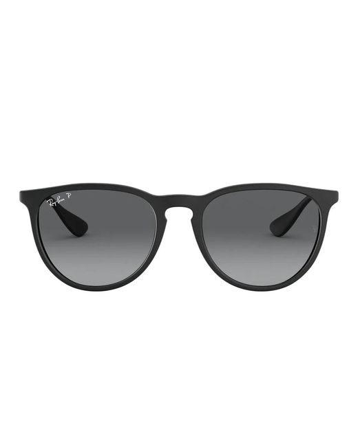 Ray-Ban Gepolariseerde Ronde Zonnebril Erika-Model in het Gray