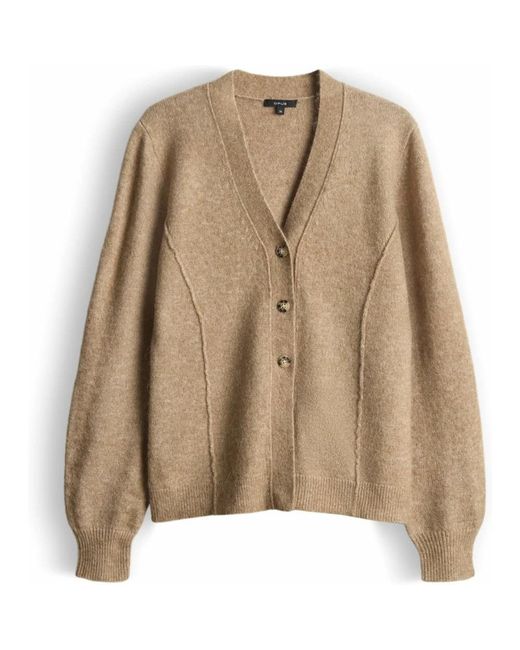 Opus V-Hals Vest in het Natural