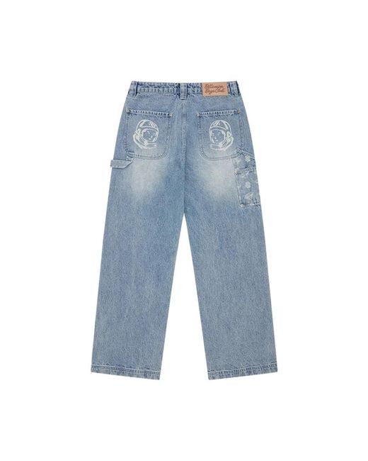 BBCICECREAM Blue Loose Fit Jeans for men