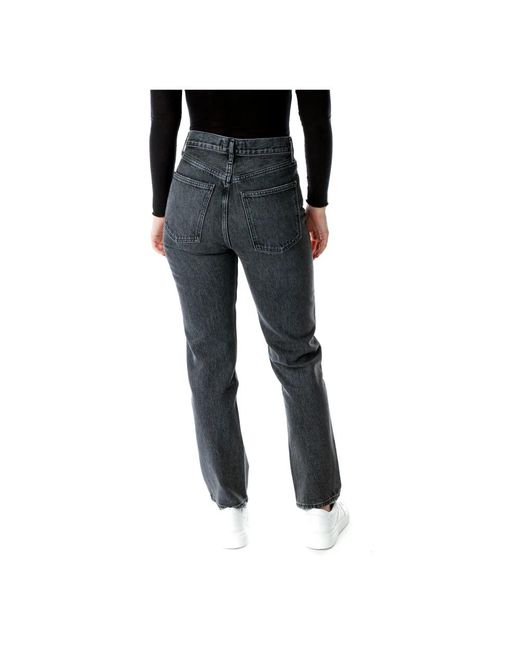 Agolde Black Straight Fit Jeans