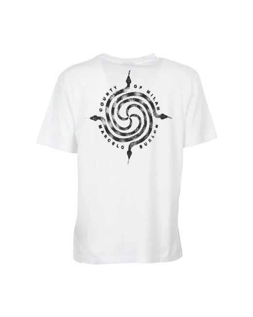 Marcelo Burlon Vertigo snake t-shirt in White für Herren