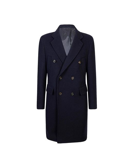 Double-Breasted Coats Eleventy de hombre de color Blue