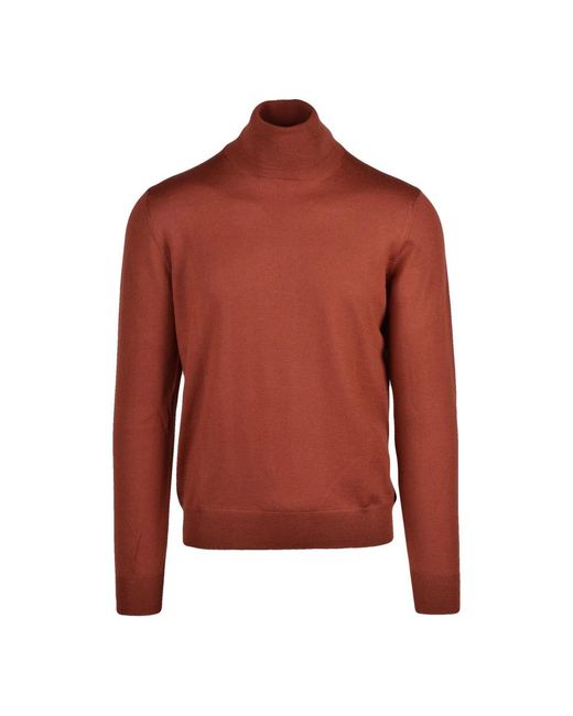 Gran Sasso Red Turtlenecks for men