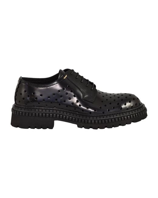 THE ANTIPODE Perforierte Schnürschuhe Aus Leder in Black für Herren