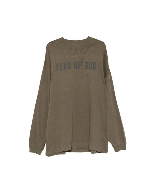 Fear Of God Green Long Sleeve T-Shirts for men
