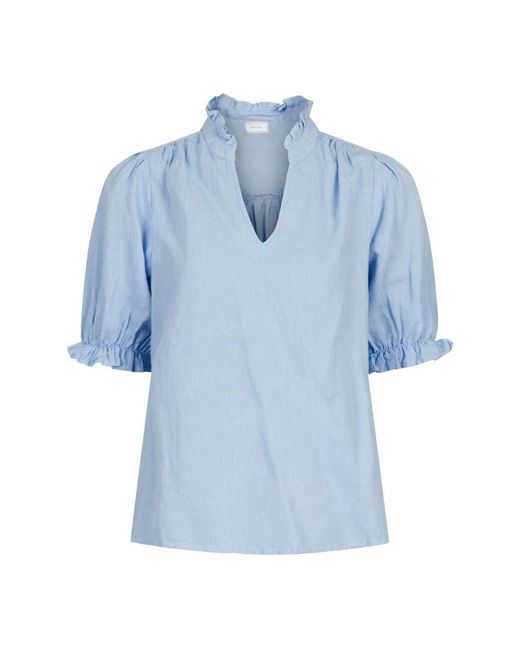 Neo Noir Overhemden ,Blauw ,Katoen Odesa Blouse in het Blue