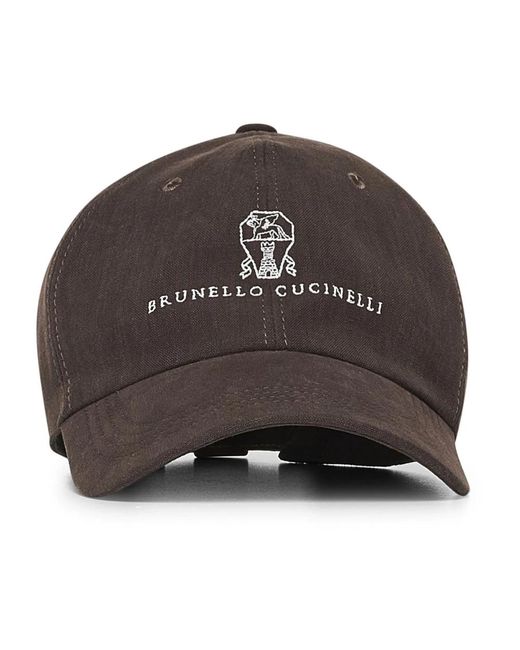 Caps di Brunello Cucinelli in Brown da Uomo