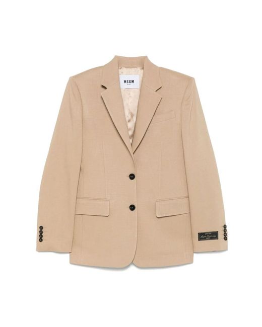 MSGM Natural Blazers
