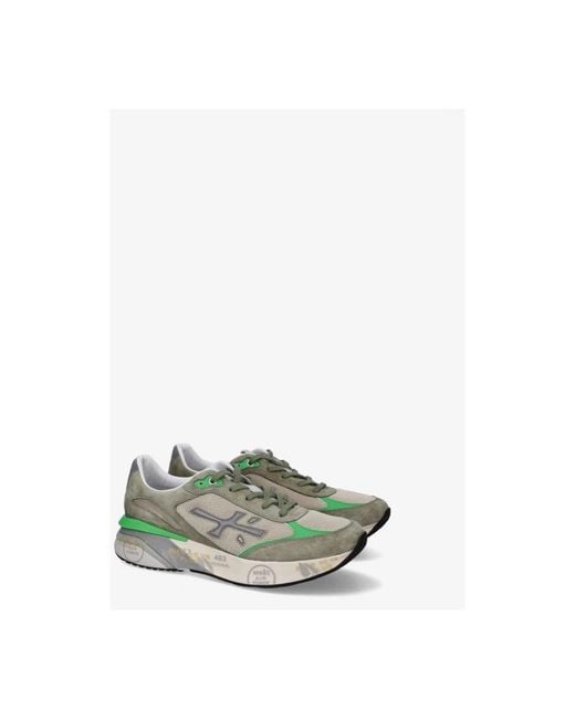 Premiata Green Sneakers for men
