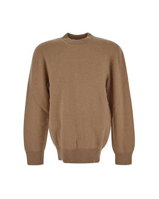 Round-Neck Knitwear Laneus pour homme en coloris Brown