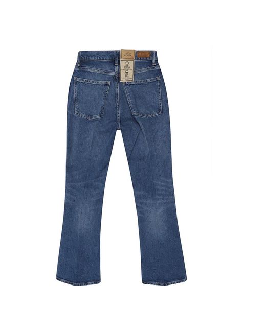 Ralph Lauren Blue Cropped flare jeans